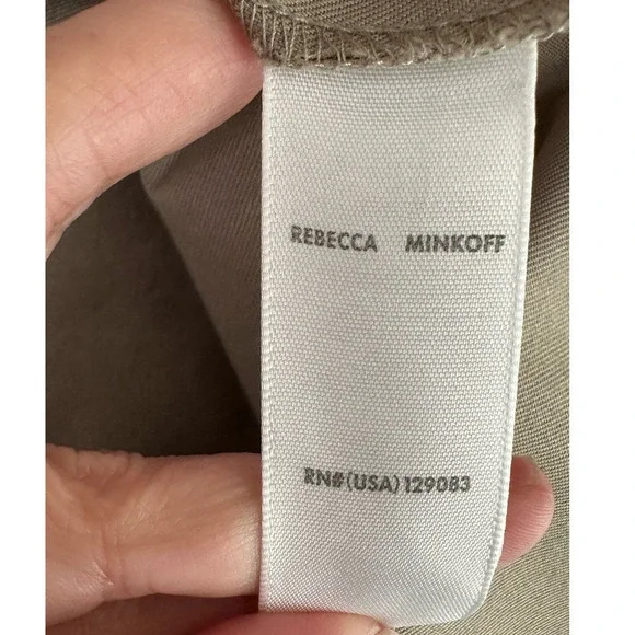 Rebecca Minkoff Beige Paperbag Bradley Paperbag Skirt Size Medium - Picture 5 of 14